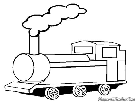 Gambar Sketsa Rel Kereta Api Keren