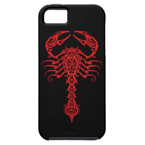 Red And Black Tribal Scorpion Iphone 5 Cases Zazzle