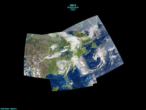 9 3 2012 This Is A Composite Noaa Weather Satellite Image I Received In