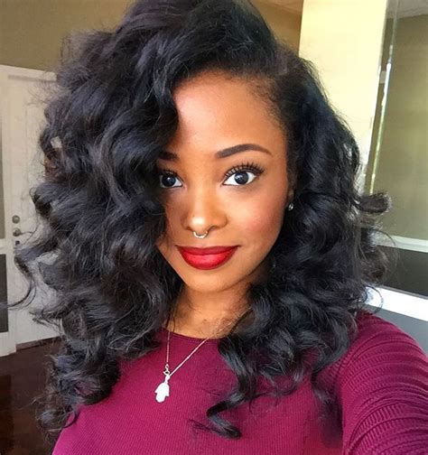 50 best eye catching long hairstyles for black women medium length hair styles natural hair