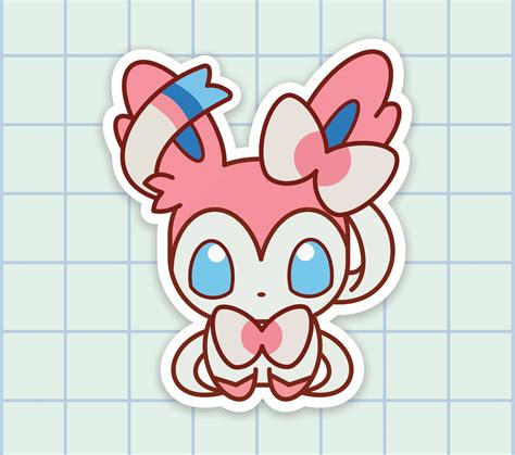 Sylveon Sticker Video Game Stickers Laptop Stickers Aesthetic Etsy