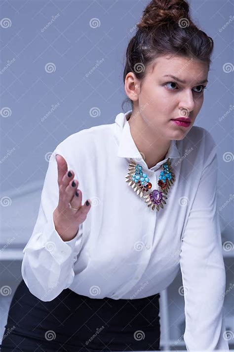 Strict Angry Businesswoman Stock Image Image Of Manager 63882959