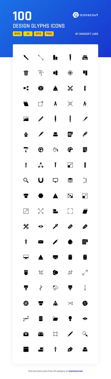 Design Glyphs Icon Pack Solid Icons Glyph Icon Png Icons Icon