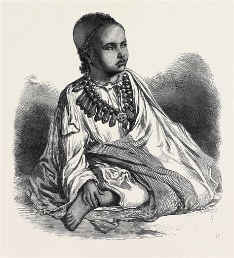 Dejatch Alamaeo Son Of Theodore Late King Of Abyssinia 1868 Drawing By
