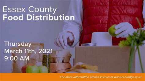Essex County Food Distribution March 11 Orange City Council