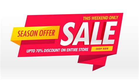 Amazing Sale Banner Promotional Template For Brand Advertisement
