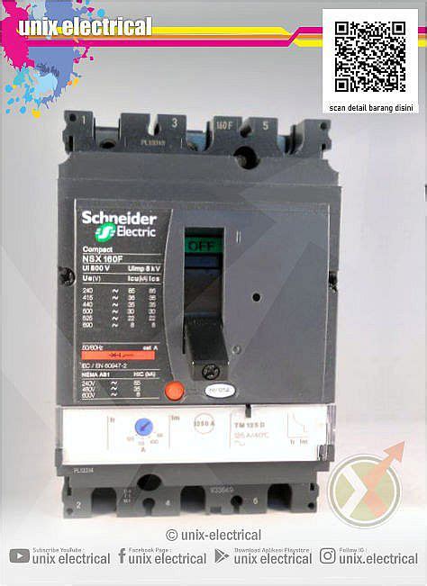 Moulded Case Circuit Breaker Mccb Mccb Schneider Nsx160 Series