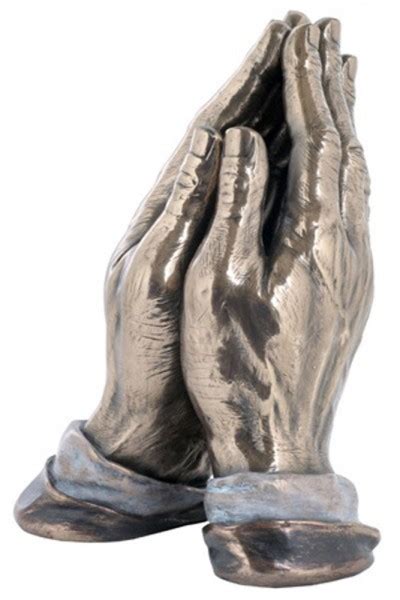 Praying Hands Statue Bronzed Resin 7 12 Inch From Catholic Faith