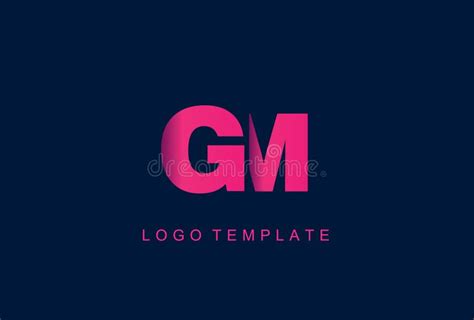 Gm Letter Logo Design Vector Stock Vector Illustration Of Transport