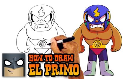 How To Draw El Primo Brawl Stars Youtube Cartooning 4 Kids