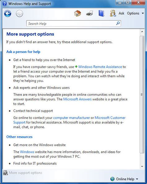 How To Get Help Using The Windows Help And Support