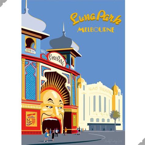 Luna Park, Melbourne Print | Posters australia, Melbourne luna park, Melbourne