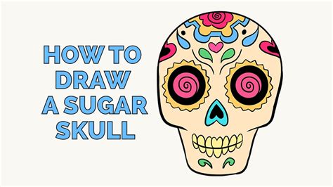 Sugar Skull Drawing Simple Caroll Huey