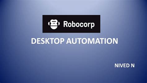 Robocorp Tutorial Desktop Automation Using Accessibility Insights