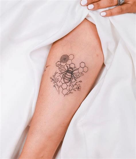 Pack Of 3 Tattoo Queen Bee Temporary Tattoo Bee Fake Tattoo Black
