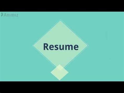 More often than not, you come away with more questions than what you had to. How to write a resume for the first time - YouTube