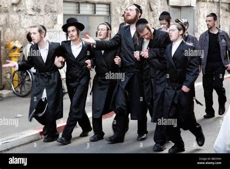 Orthodoxe Juden Purim Ein Jüdisches Religiöses Fest In Jerusalem