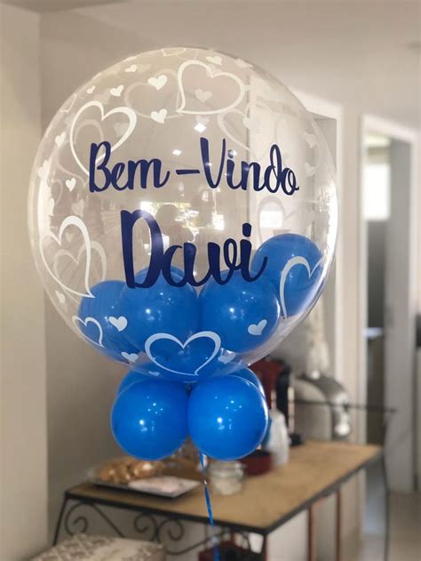 Balão Bubble Bem Vindo Com Gás Hélio Balões Personalizados Balão