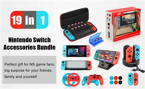Amazon Com Accessories Bundle For Nintendo Switch NS Essential Gaming