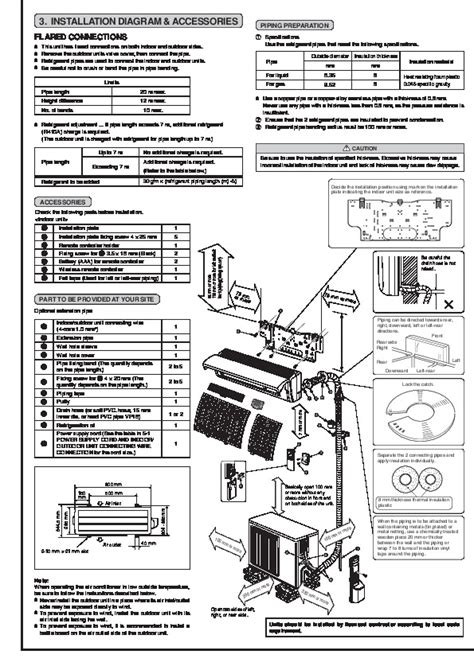 Mitsubishi Split Air Conditioner Installation Manual