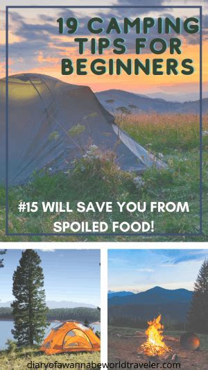 Camping Tips For Beginners Diary Of A Wanna Be World Traveler