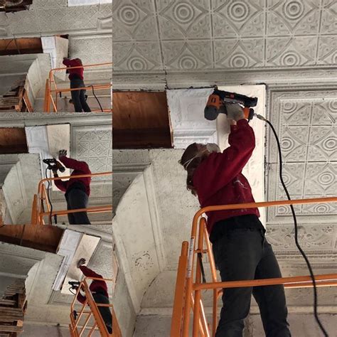 I have tin ceilings that have started to oxidize. My wife is awesome. I married way over my head. Here shes ...