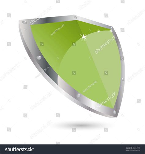 Green Shield Icon Stock Vector Illustration 25934593 Shutterstock