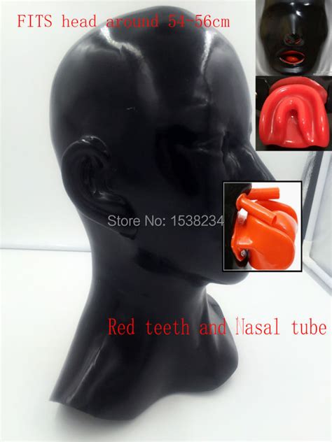 Latex Women Face Mould Mask Mm With Red Teetch Red Nasal Tube Fit
