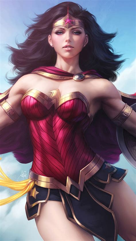 Wonder Woman 4knew Art Mobile Wallpaper Iphone Android Samsung