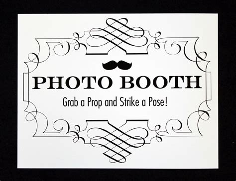 Free Printable Photo Booth Sign Free Printable