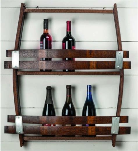 Diy Wine Rack Made From Whiskey Barrel Wine Barrel Furniture Wine