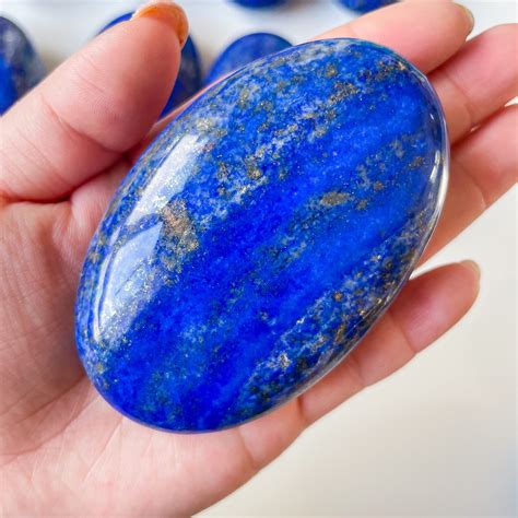 Lapis Lazuli Premium Palmstone Healing Crystals Etsy