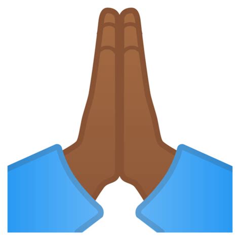 Thumb Praying Hands Emoji Prayer Human Skin Color Emoji Png Download Free