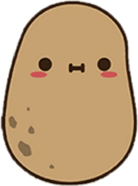 Kawaii Potato Sticker By Emmchen Kawaii Potato Cute Potato Potato