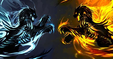 Water And Fire Wolf Wallpapers Top Free Water And Fire Wolf