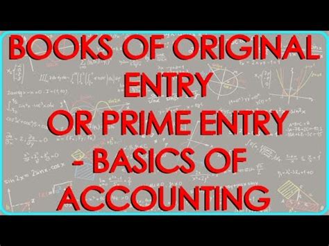 In any business or organization, there are always many daily transactions. CA - CPT | Books of Original Entry or Prime Entry - Basics ...