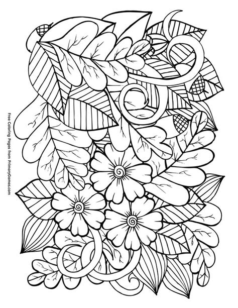 Color and cut out this autumn harvest wreath with a turkey with a thanksgiving theme. Fall Coloring Pages eBook: Leaves and Acorns - TSgos.com