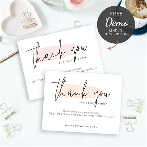 Maybe you would like to learn more about one of these? Customer Thank You Card - Business Thank You Cards - Watercolor