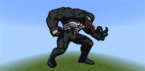 Venom Pixel Sprite Pixel Art Minecraft Pixel Art Skeletor