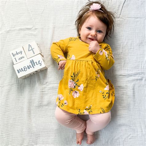 Baby Update 4 Months Thrifty Wife Happy Life