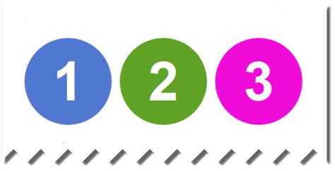 Colored Numbered Circles Using Pure Css And Html