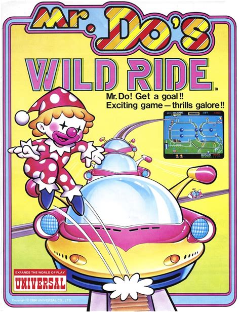 Mr Dos Wild Ride Para Arcade 1984