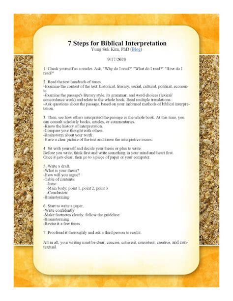 Scripture And Empowerment 7 Steps For Biblical Interpretation