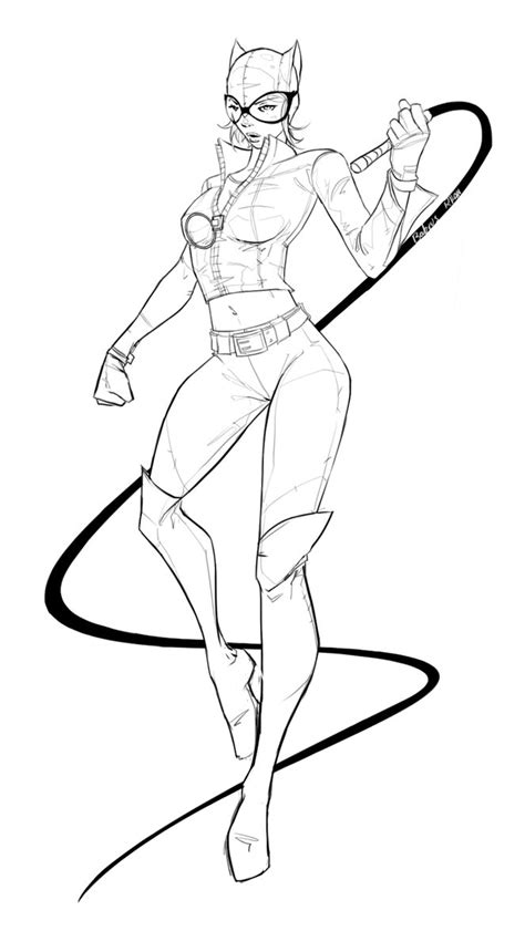 Catwoman Coloring pages 🖌 to print and color