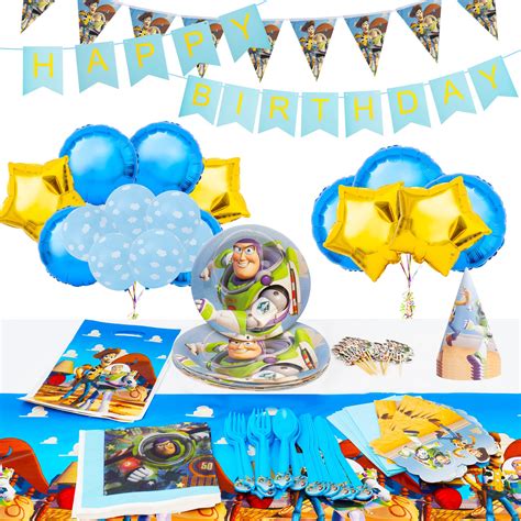 Buy Gk Galleria Toy Story Birthday Party Supplies For 12 Guest With 130