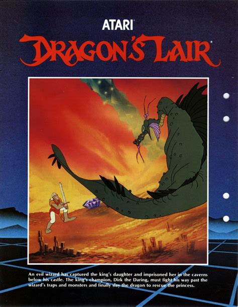 Dragons Lair Flyer 1983 Advanced Microcomputer Systems Video Game