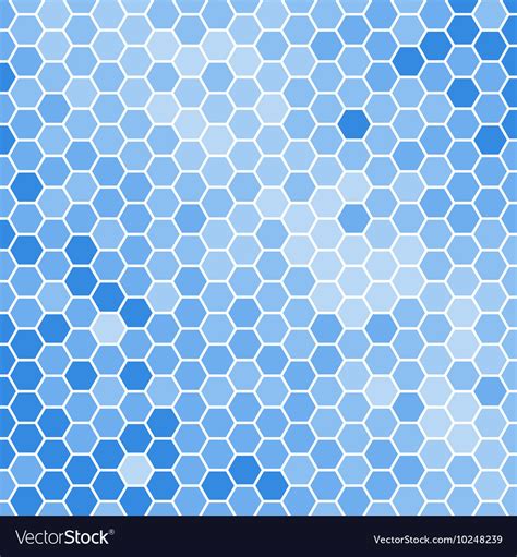 Blue Hexagons Background Royalty Free Vector Image