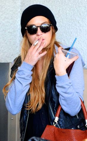 Lindsay Lohan From Stars Who Smoke E News