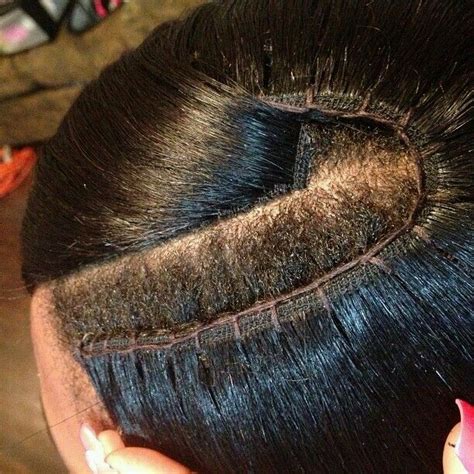 Stitching And Invisible Part Technique Weave Hairstyles