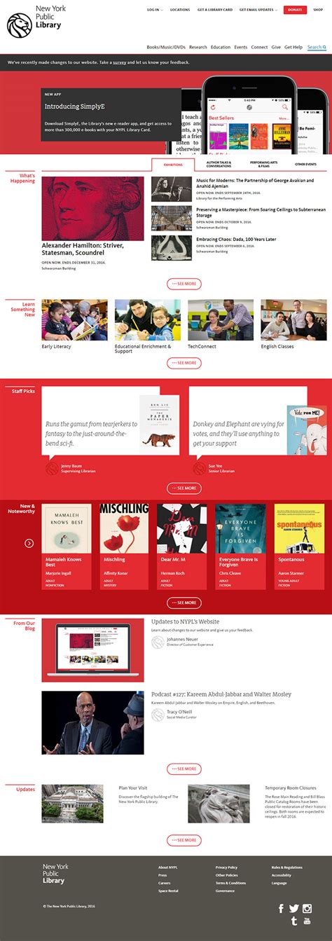 100 Library Websites For Web Design Inspiration